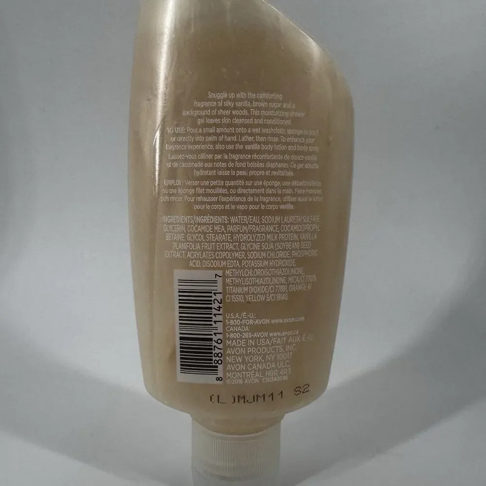 AVON Senses Naturals Shower Gel Vanilla NEW SEALED 5fl Oz